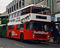 AAP656T in allover advertising livery for Evening Argus