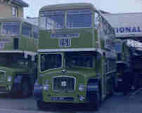 AEV811F in NBC green livery