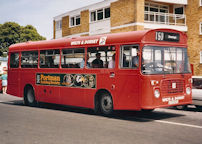 AFB587V in NBC red livery