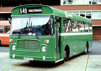 AFB597V in NBC green livery