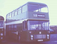 AFJ748T in NBC green livery