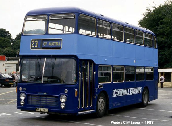 BFJ170L in Cornwall Busways experimental livery