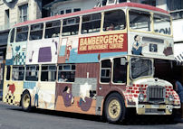 BVX680B in allover advertising livery for Bambergers