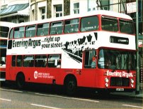EAP984V in allover advertising livery for Evening Argus