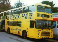 FDV782V in advertising livery for Wessex FM