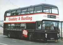 FDV782V in advertising livery for Goadsby & Harding