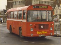 GFN559N in NBC red with Boroline fleetnames