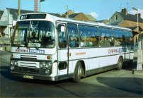 GVL557N in National Express livery