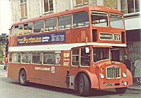 HRU679E in NBC red livery