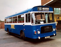 JHW123P in Teeside Motor Services livery