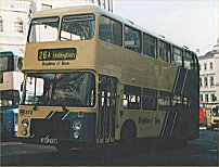 JWV272W in Brighton & Hove "jade" livery