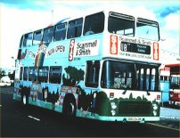 KRU842W in advertising livery for Scammell & Smith