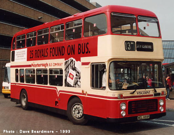 MEL559P in Peterborough Bus Company livery