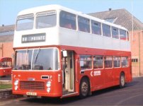 NUD101L in NBC red and white dual-purpose livery