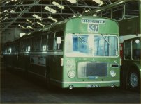 OHU772F in NBC green livery