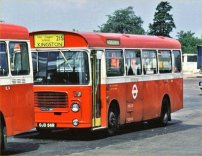 OJD56R in London Transport red and white livery