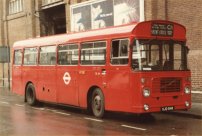 OJD84R in London Transport allover red livery