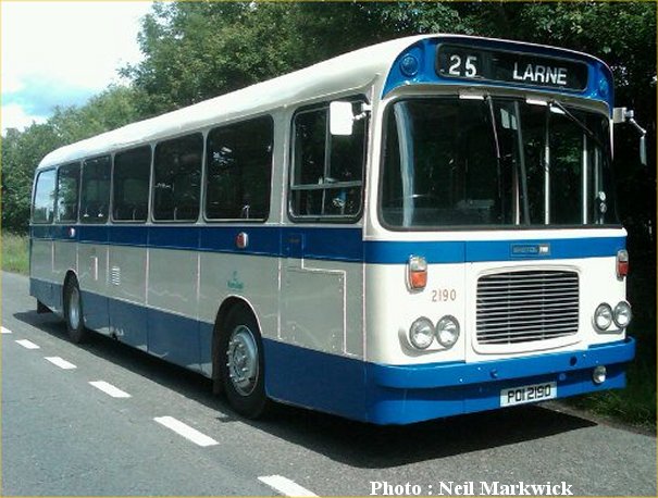 POI2190 in Ulsterbus livery