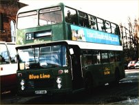 PTT98R in NBC green livery with Solent Blue Line fleetnames
