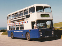 PWY38W in Western National badgers and flags livery