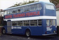 Rear view of RHK346D in use as a driver trainer with Eastern National