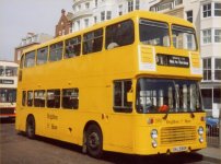 SNJ590R in allover yellow livery with Brighton & Hove