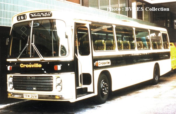 TFM261K in Crosville coach livery