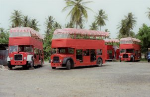 Lodekkas in St Lucia in 1979