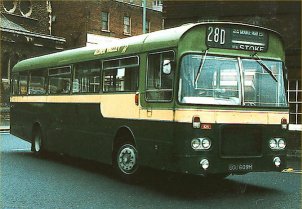 UOU609S in Aldershot & District livery