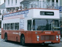 VDV136S in Devon General open-top livery