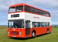 VDV142S restored in NBC red and white open-top livery