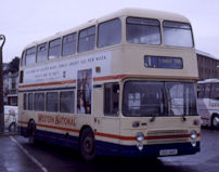 VDV144S in interim Western National livery with roof fitted