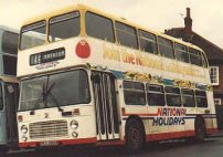 VEX298X in allover advertising livery for National Holidays