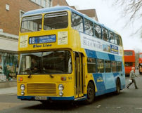 VOD595S in Solent Blue Line livery