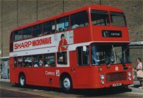 VPW85S in NBC red livery with Cambus fleetnames