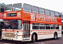 XHK221X in allover advertising livery for International