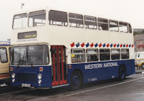 XHK230X in Western National badgers and flags livery